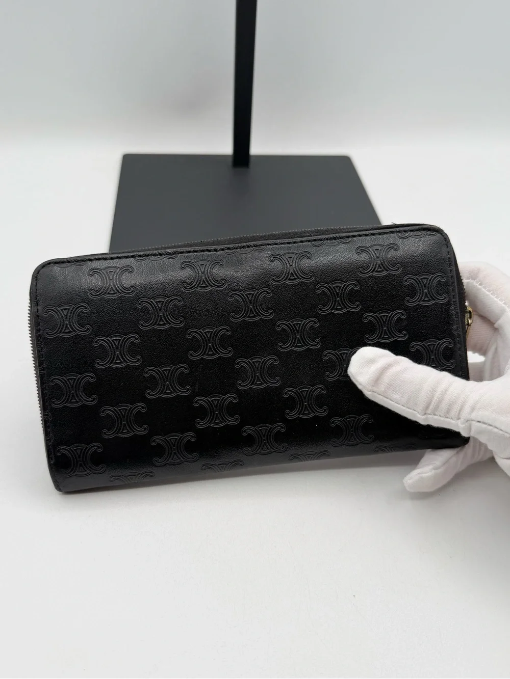 Celine Monogram Zip Around Wallet